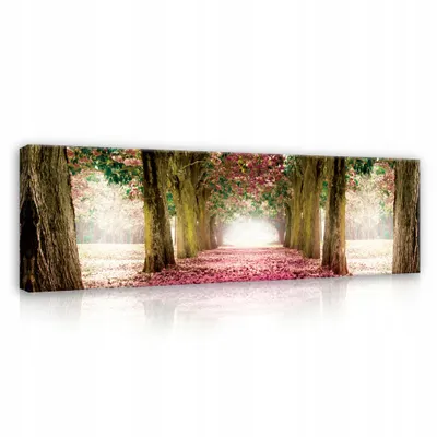 Obrázok produktu pre Obrazy na plátne Lesná príroda Krajina 145x45 cm Moderná panoráma XXL Obrazy na plátne Obrazy na plátne Obrazy na plátne Spálňa Obývacia izba Obrazy na stenu Umenie Tlač Obraz na plátne Pripravené na zavesenie