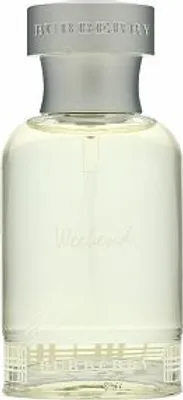 A clear, professional studio shot of a bottle of Burberry Weekend for Men eau de Toilette.