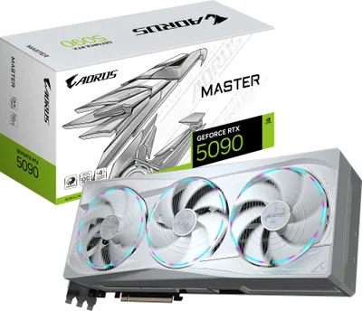 Produktbild von Gigabyte Aorus GeForce RTX 5090 Master Ice 32GB - Grafikkarte - PCI-Express