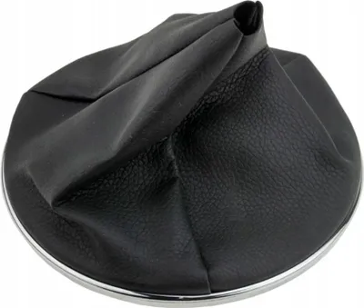 Produktbild von Schalthebelmanschette, Fiat 500 500C, Schwarz, Mit Chromrahmen