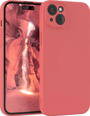 Produktbild von EAZY CASE - TPU Hülle für Apple iPhone 15 Plus, TPU Case stoßfeste Handyhülle, weiches Cover mit Kameraschutz, Silikonhülle in Rot
