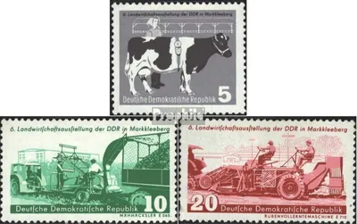 Produktbild von Briefmarken DDR 1958 Mi 628-630 (kompl.Ausg.) postfrisch Landwirtschaftsausstellung
