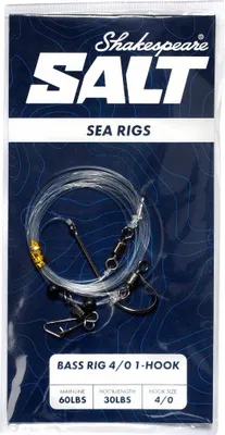 Produktbild von Shakespeare Bass Rig 4/0 1-Hook Vorfach - Brandungsvorfach