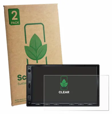 Produktbild von 2x ScreenLeaf Schutzfolie für Atoto A5LG2A7T 7" nachhaltiger Displayschutz Display Schutz Folie Klar Transparent