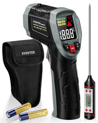 Produktbild von Infrarot Thermometer -50 °C bis 600 °C, für Barbecue, 3-in-1, mit Fleischthermometer