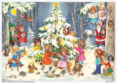 Obrázek produktu pro Adventní kalendář "Hra a zábava u vánočního stromku" - papírový adventní kalendář