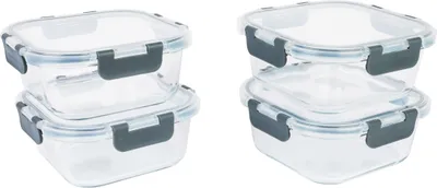 Produktbild von Frischhaltedose, Glas, 4er-Set
