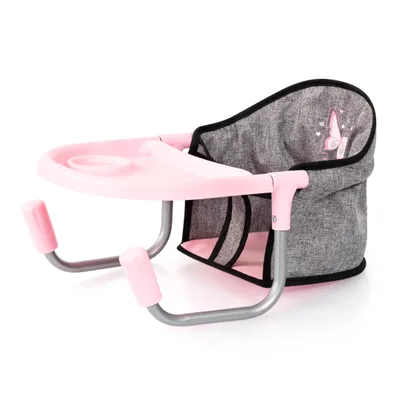 Produktbild von Bayer Design 65933AA Puppentischsitz, Sitz für Puppen mit intergiertem Tablett, für Puppen bis 46 cm