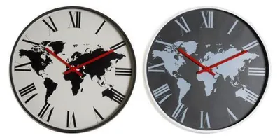 Analoge Digitaluhr, rund, mehrfarbig, 1,3 kg