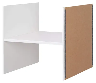 Zdjęcie produktu dla Ikea Kallax wkładka z 1 podstawą, biała, 33 x 33 cm