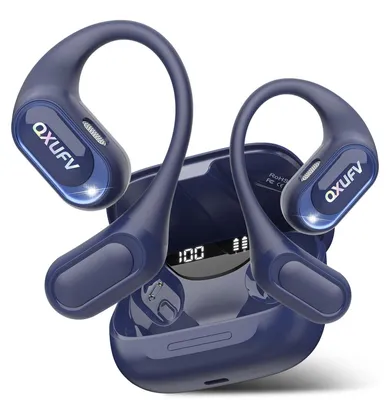 Zdjęcie produktu dla Słuchawki otwarte, bezprzewodowe, Bluetooth, z mikrofonem, kolor: granatowy