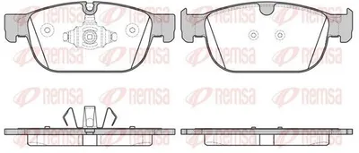 Produktbild von REMSA 1696.00 Bremsbeläge Satz Vorne Bremsklötze für VOLVO XC40 (536) XC60 II (246) XC90 II (256) V60 II (225, 227) V90 II Kombi (235, 236)