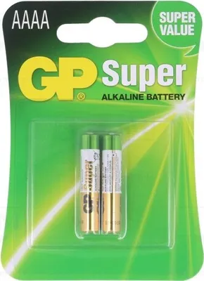 Imagen del producto de 1 x Pila: alcalina. Cantidad de pilas: 2. Recargable: no. 25A-U2. Voltaje: 1,5V. Tipo: AAAA