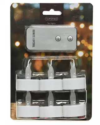 Produktbild von 6 Stück LED Teelichter mit Fernbedienung