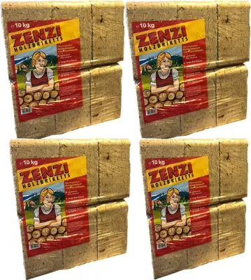 Produktbild von Zenzi RUF Holzbriketts 40 kg Briketts 4x10kg Nadelholz Buche Holz Kaminbriketts