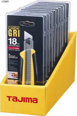 Immagine prodotto di Tajima Cuttermesser Cutter Teppichmesser 18mm, ergonomischer Griff - LC560D12