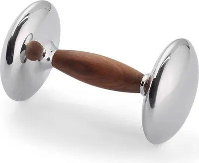 Produktbild von Philippi Studio Hantel, 2 kg Edelstahl, handpoliert, Rosenholz 203015