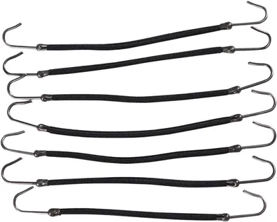 Produktbild von Haarclips und Gummibänder für Pferdeschwänze, Haarstyling-Haarbänder, 20 Stück, schwarz