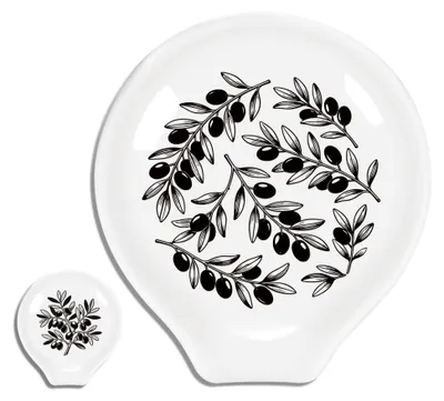 Produktbild von 2 Keramiklöffelablagen 9 * 8,5 cm für die Küche