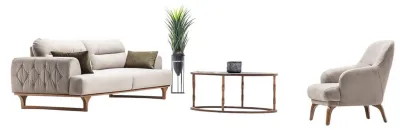 Produktbild von Wohnlandschaft Sofa Set Sitzgruppe Lounge Polstergarnitur Sitzgruppe Couch  3+1