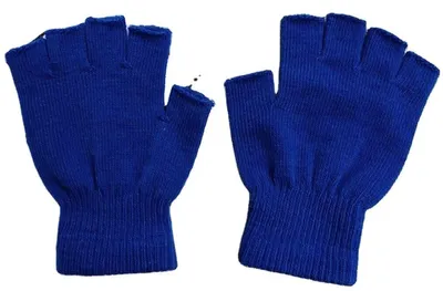 Immagine prodotto di Go Go Gadget – Guanti senza dita – modello corto – taglia unica – 1 paio – blu reale