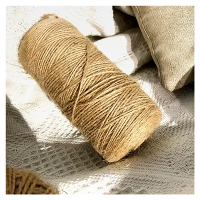 Produktbild von 400m×1mm Juteschnur, Kordel, Hanfseil aus Naturfasern für Garten-Dekoration und Verpackungen