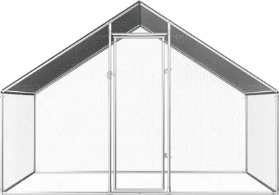 Immagine prodotto di vidaXL Gabbia per polli da esterno 2,75x2x1,92 m Acciaio zincato
