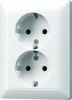 Produktbild von Jung AS5020NUWW SCHUKO-Steckdose 2fach