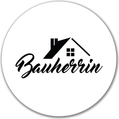 Produktbild von Huuraa Aufkleber Bauherrin 10cm rund Sticker Geschenkidee