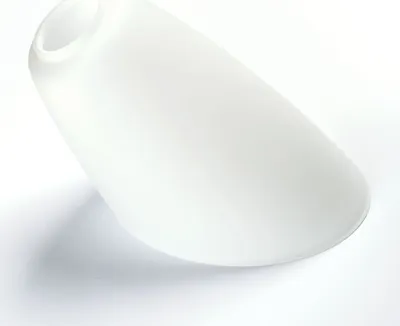 Produktbild von Glas Lampenschirm Ersatzglas weiß E14 Lochmaß Fassung ø 30mm abgeschrägt Schutenglas