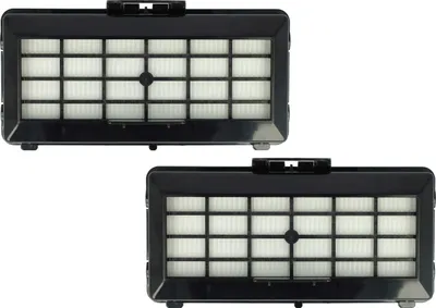 Produktbild von vhbw 2x Staubsaugerfilter kompatibel mit Siemens VS07G1840/01, VS07G1840/03, VS07G1840/04, VS07G1840/08 Staubsauger - HEPA-Filter Schwarz Weiß