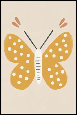 Image de Affiche 61 x 91,5 cm Motifs pour enfants, filles, pour chambre - Papillon 2