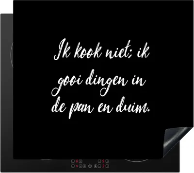 Produktbild von KitchenYeah© Herdabdeckplatte Ich koche nicht - Sprichwörter - Kochen - Humor - Zitate , 58x51cm, Küche Deko, Glaskeramikkochfeld Herdabdeckung, Abdeckplatte fùr Kochfeld