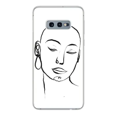 Produktbild von MuchoWow® Handyhülle Schutzhülle Hülle für Samsung Galaxy S10e Frau - Gesicht - Porträt Silikon Softcase Handy Hülle - Handy