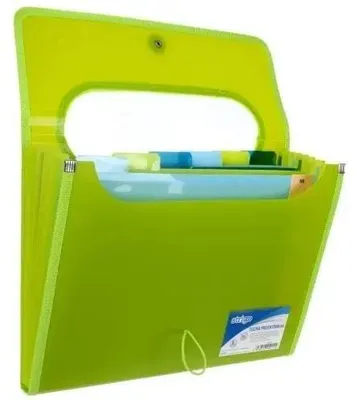 Image de Chemise A4 avec 6 intercalaires Dossier en V vert STRIGO