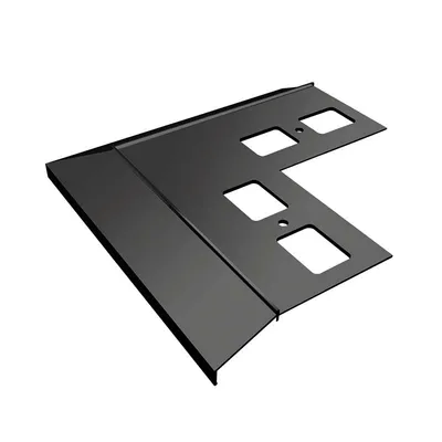 Zdjęcie produktu dla Renoplast Profil okapowy aluminiowy K100, Do posadzki klejonej na tarasy i balkony, Kąt zewnętrzny 90°, Grafit