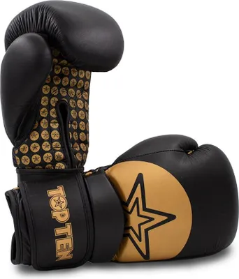 Produktbild von Boxhandschuhe Wrist Star Schwarz/Gold 10oz