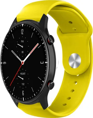 Produktbild von Strap-it Amazfit GTR 2 Sportarmband (Gelb)