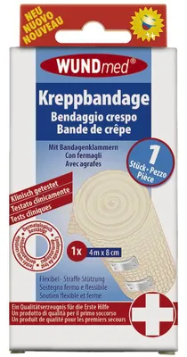Produktbild von WUNDmed Kreppbandage mit 2 Klammern 1 St.