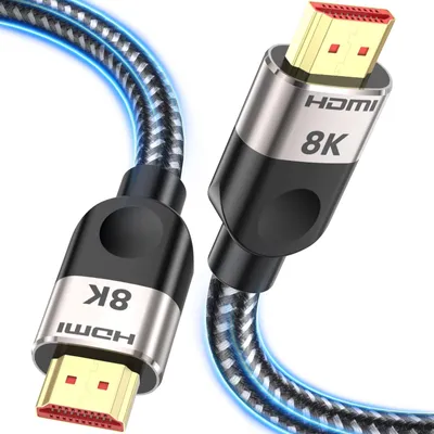 Immagine prodotto di Cavo HDMI 2.1, lunghezza 7,5 metri - Supporta 8K a 60Hz, 4K a 120Hz, 48Gbps, velocità ultra elevata