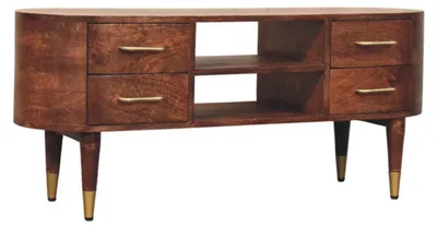 Produktbild von Artisan Furniture Massivholz-Medienmöbel Valenza mit 2 Schubladen