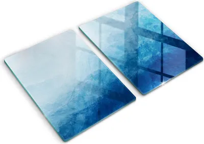 Produktbild von Glasschneideplatte - Herdabdeckplatte - 2x40x52 cm -Schneidebrett - Spritzschutz - Abstrakter Hintergrund