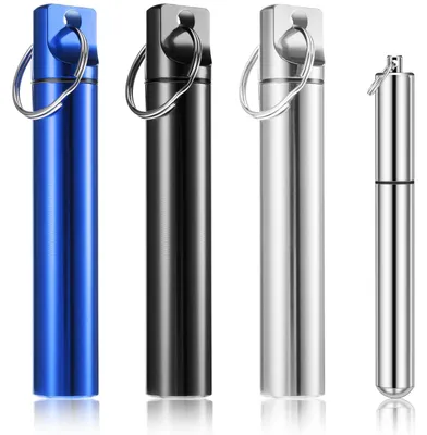 Productafbeelding van Set van 4 metalen tandenstokerhouders met sleutelhanger en opbergdoos
