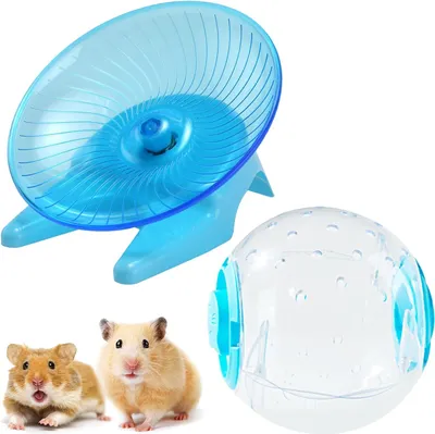 Image de 2 roues de hamster 14 cm pour hamsters, écureuils, hérissons, etc.