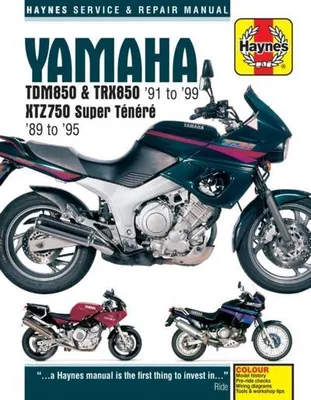 Obrázok produktu pre Yamaha TDM850, TRX850 & XTZ750 (89 - 99) Haynes Repair Manual