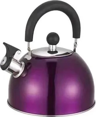 Produktbild von RHP Flötenkessel Pfeifkessel Wasserkessel Wasserkocher Teekessel INDUKTION 2,5 l Lila