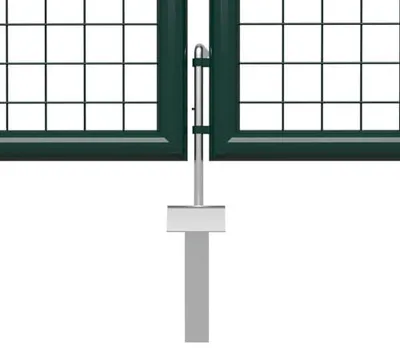 Produktbild von Gartentor Gartentür Zauntür Hoftor Gartenpforte Zauntor Hoftür Gartenzaun Pforte Tor Metalltor Einfahrtstor Stahl 500x75cm Grün