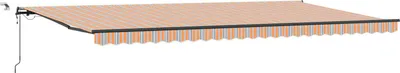 Image de vidaXL, store enrouleur rétractable, multicolore, 600 x 350 cm, polyester