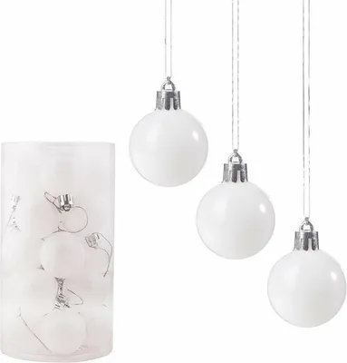 Obrázek produktu pro Vánoční baňky perleťové - 4cm, sada 20ks