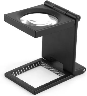Obrázek produktu pro Kovový tester látek s 10násobným zvětšením a stupnicí